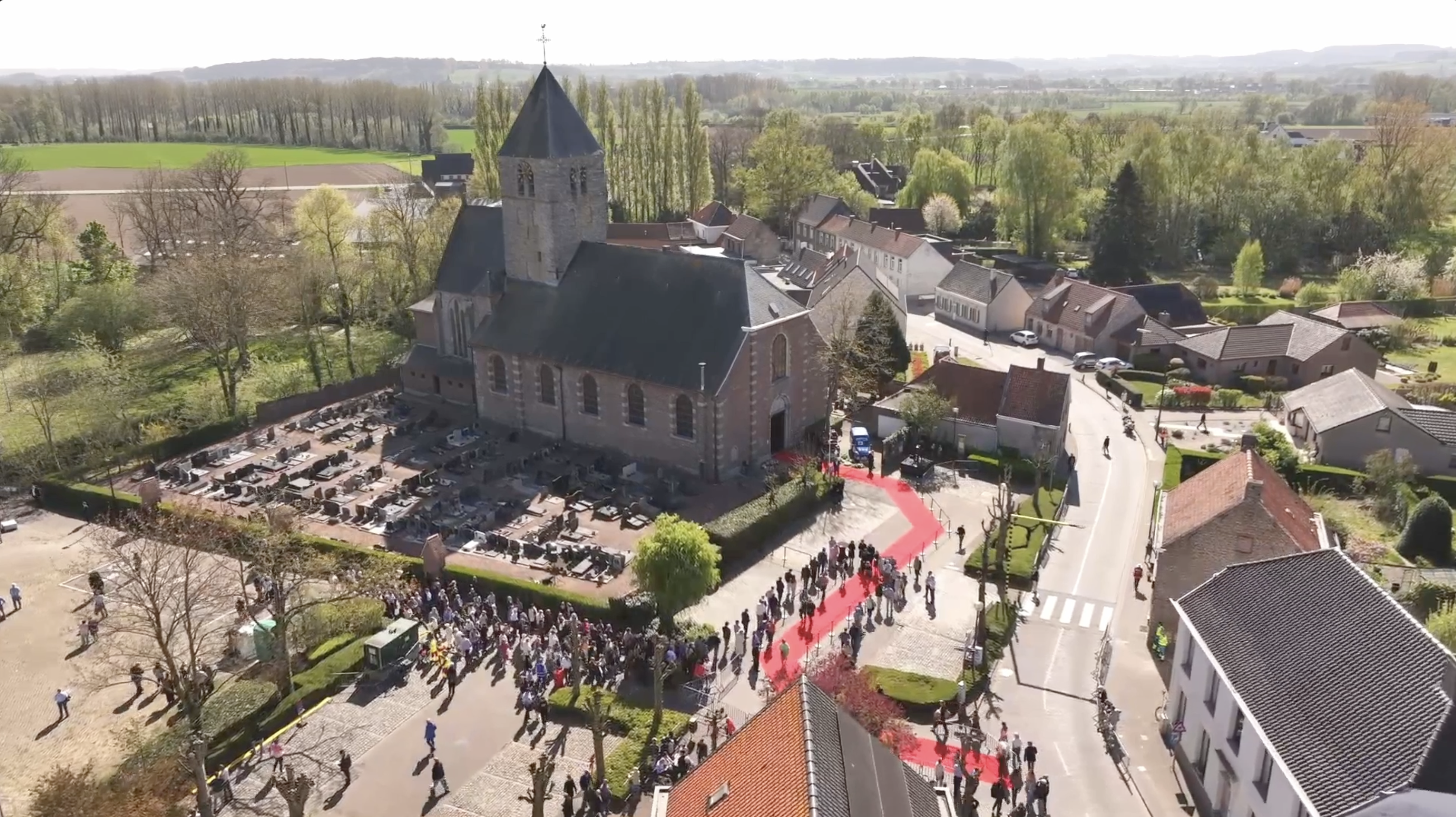 Dronebeeld kerk